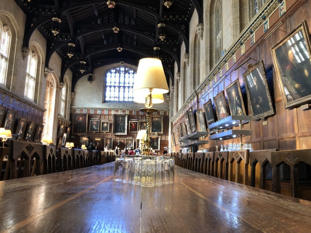 Harry PotteHarry Potter la mensa al Christ Church Oxford