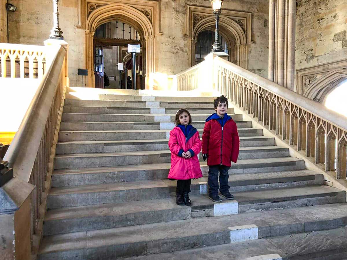 Oxford Harry Potter scalinata Christ Church bambini