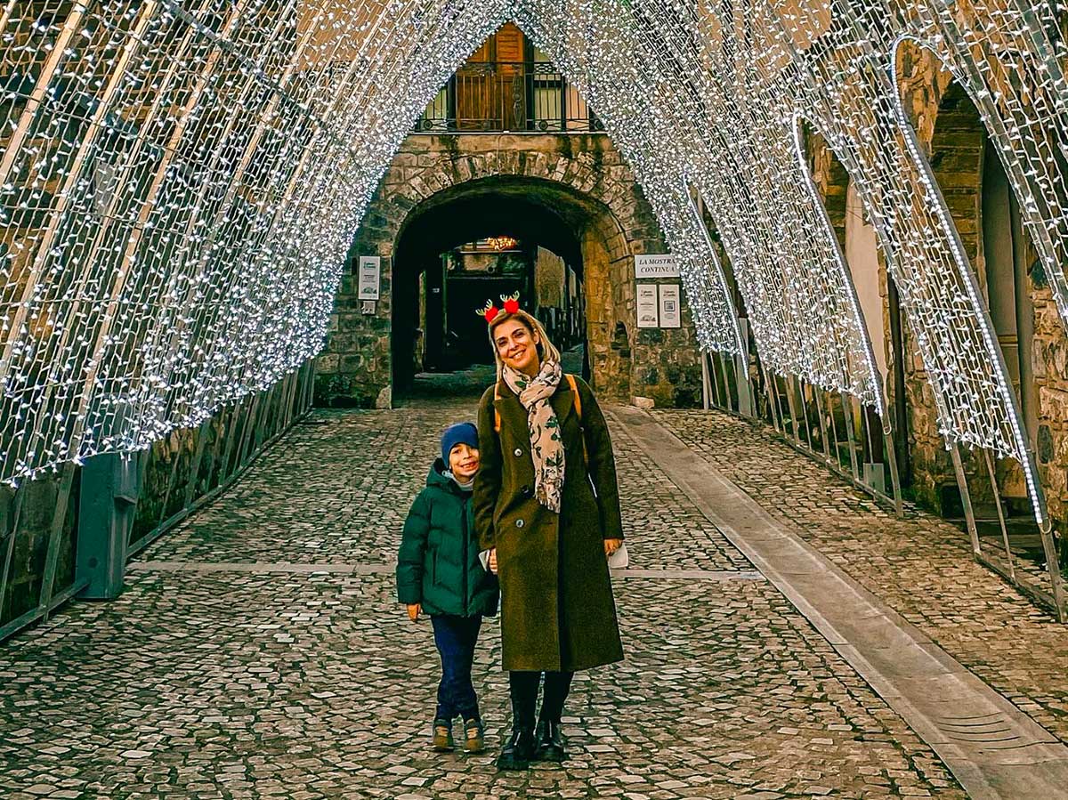 mamma e bambino Natale Castello di Limatola