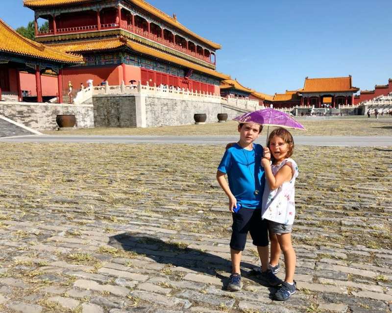 Con i bambini in Cina