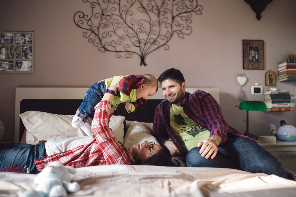 la famiglia di Atomic Baby
