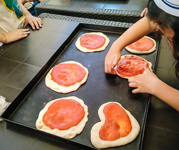 Laboratorio bambini pizza