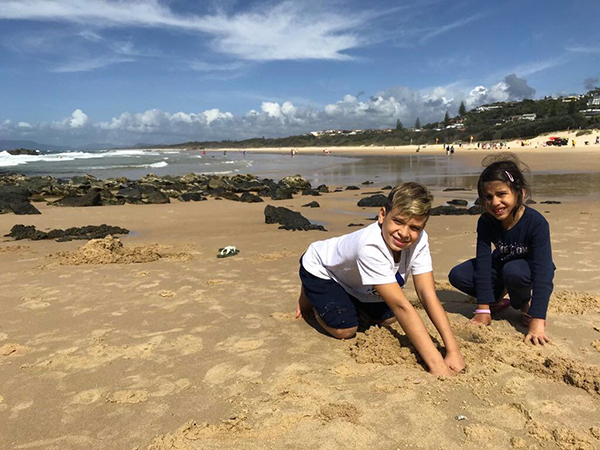 Australia bambini spiaggia
