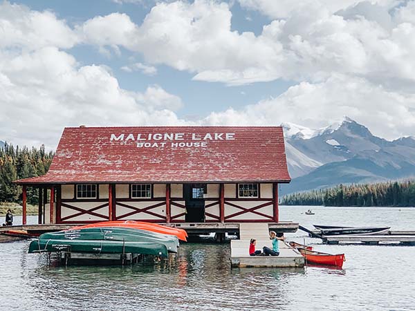 maligne lake pomeriggio