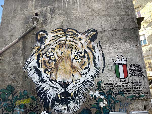 murale tigre napoli