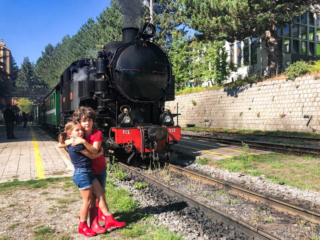 treno della Sila con i bambini