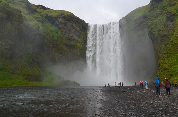 islanda con i bambini cascate Skogafoss