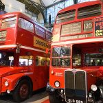 autobus rossi londra nel museo dei trasporti
