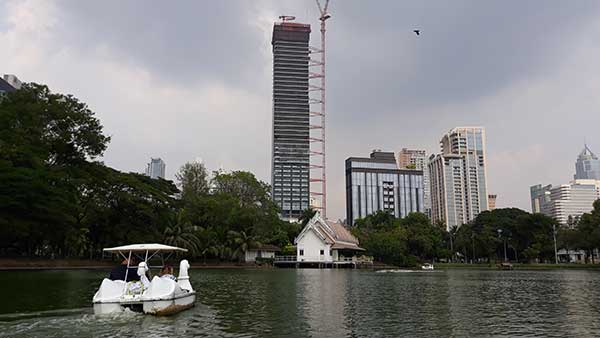 Barchette Cigno al Lumphini park