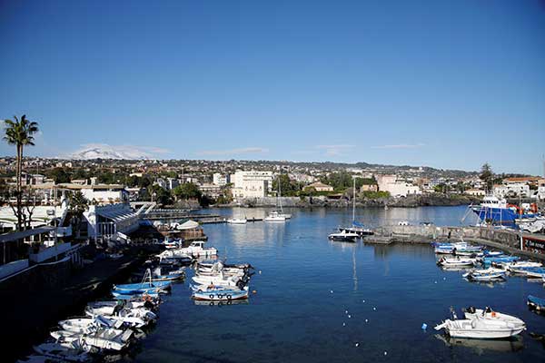 catania Vista dal mare