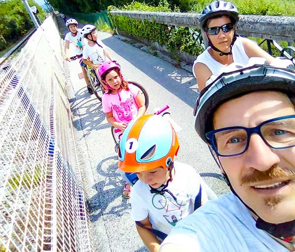 famiglia bici