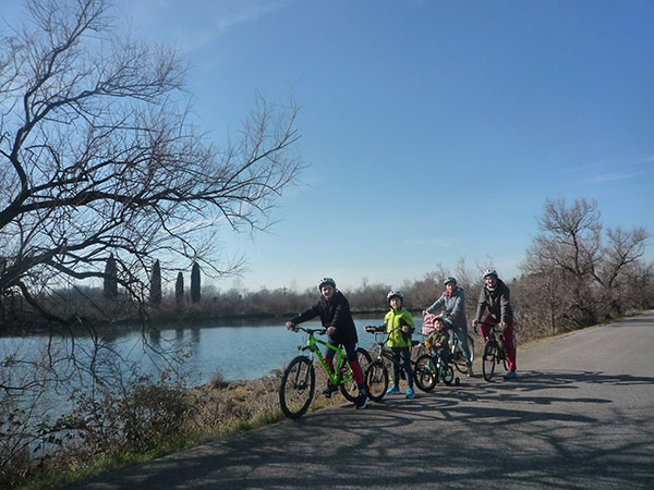 grado Friuli venezia Giulia famiglia in bici