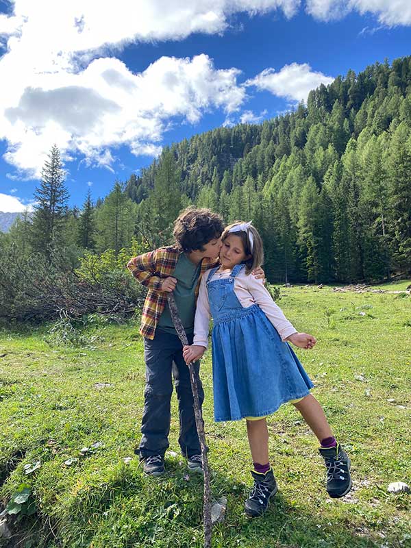 bambini in montagna