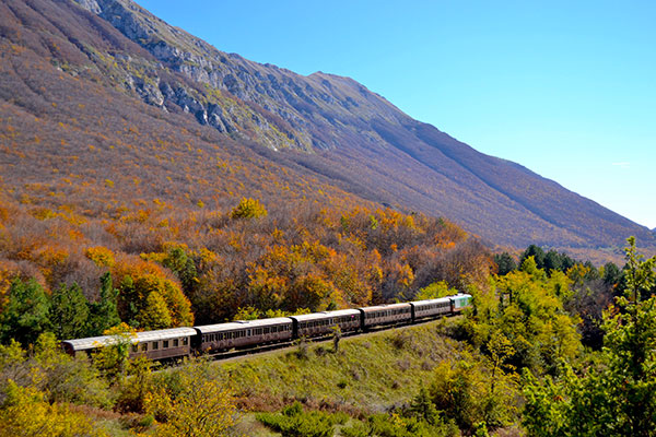 treno transiberiana d'Italia autunno