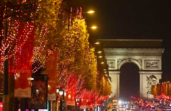 luci di Natale a Parigi