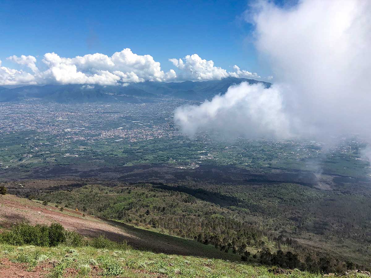 Vesuvio con i bambin