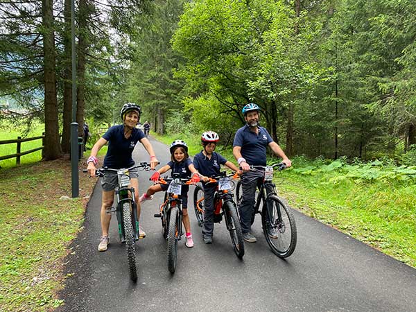 ciclabile val di Fassa Canazei Moena viaggiapiccoli