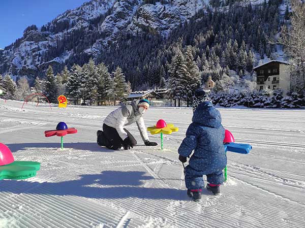 Gressoney sci di fondo bambini