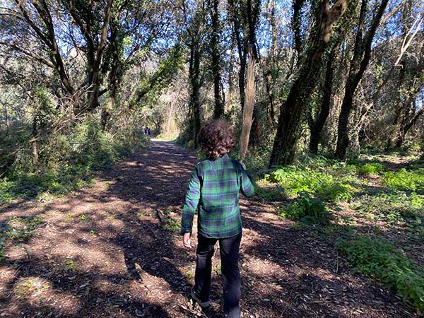 bambino nel Parco quarantena bacoli bosco