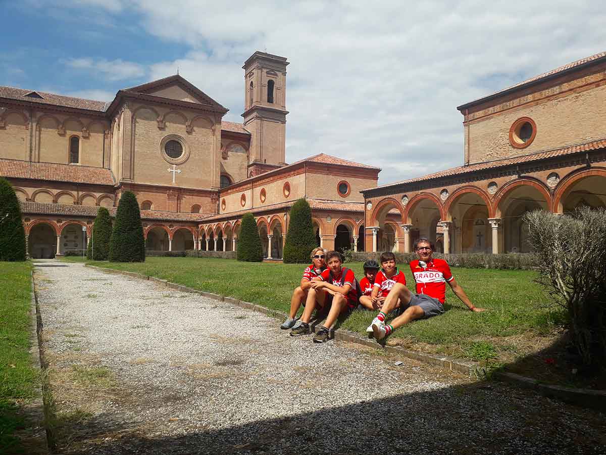 Famiglia in bici a ferrara