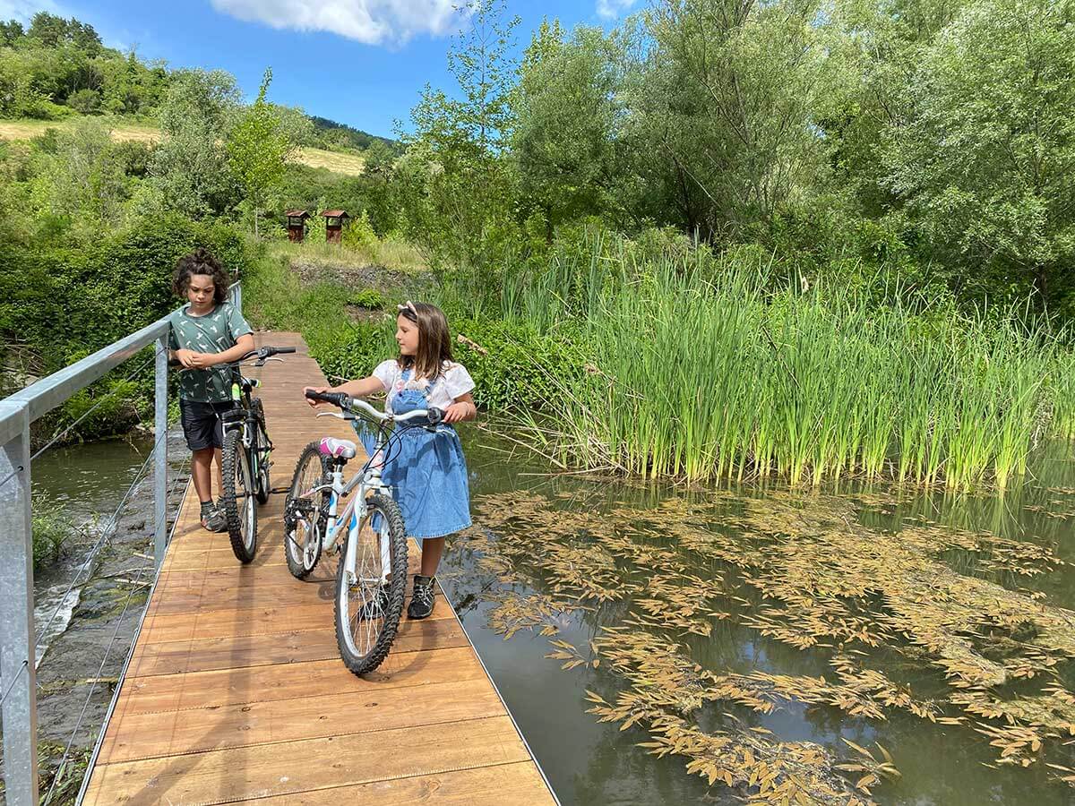 oasi alento bambini in bici