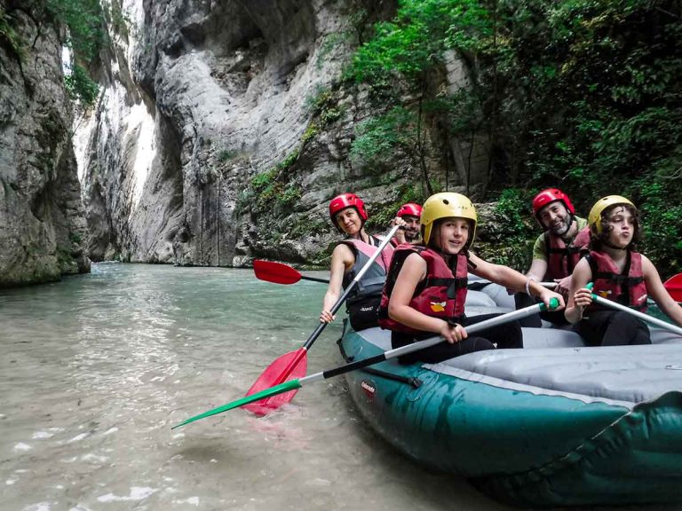 famiglia rafting
