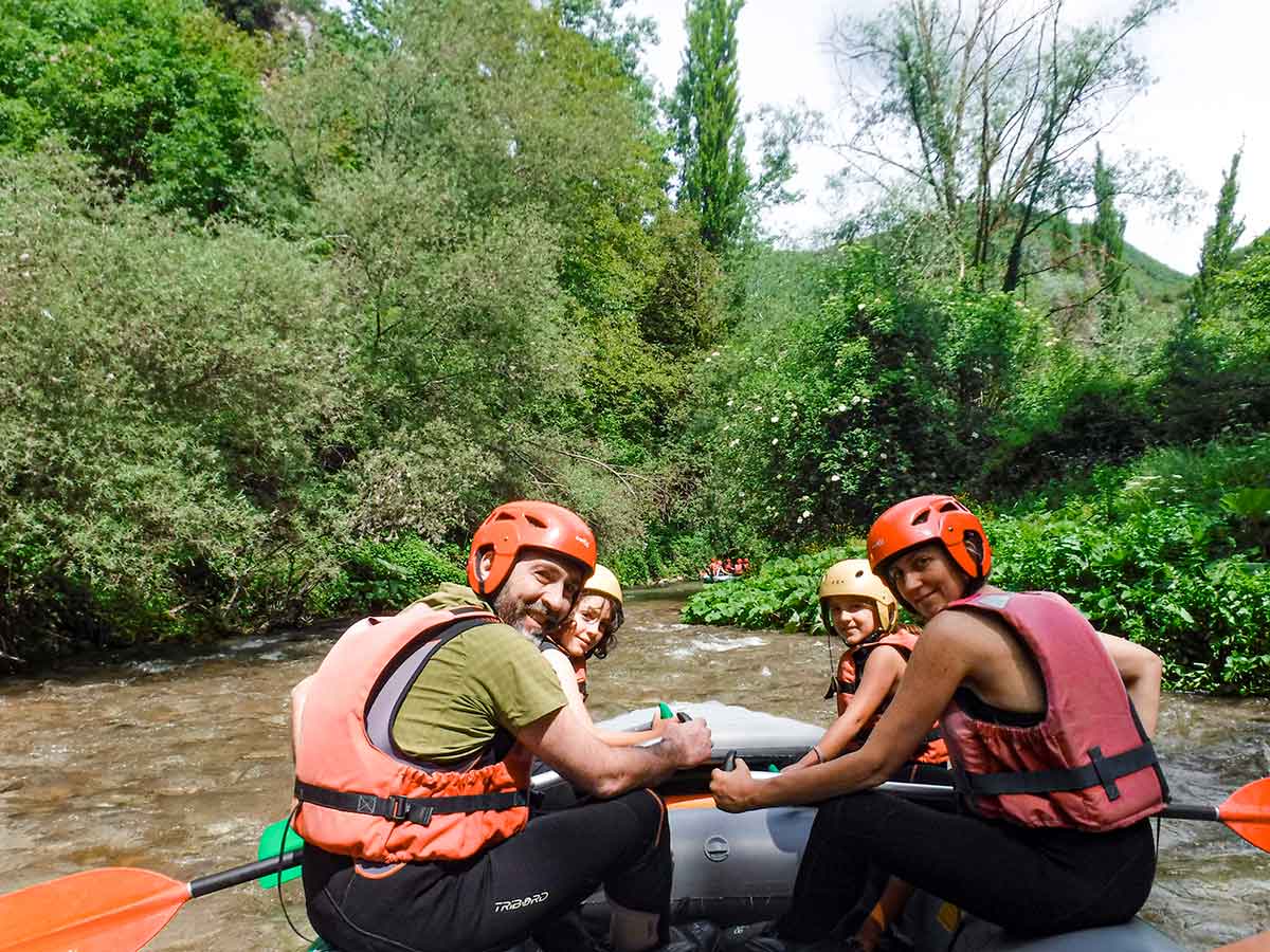 famiglia rafting