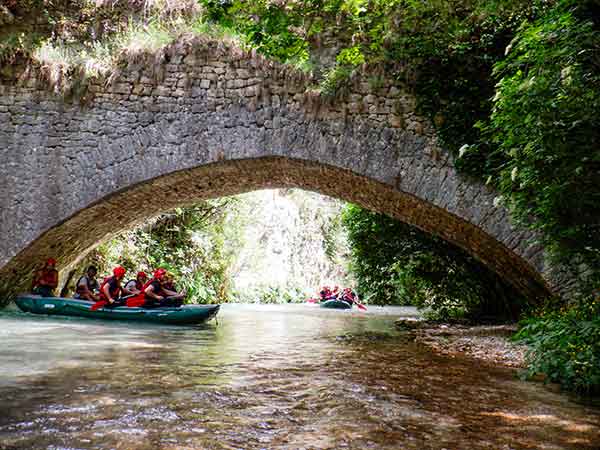 rafting sul fiume corno