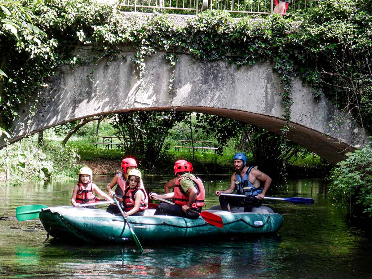 rafting sul fiume corno