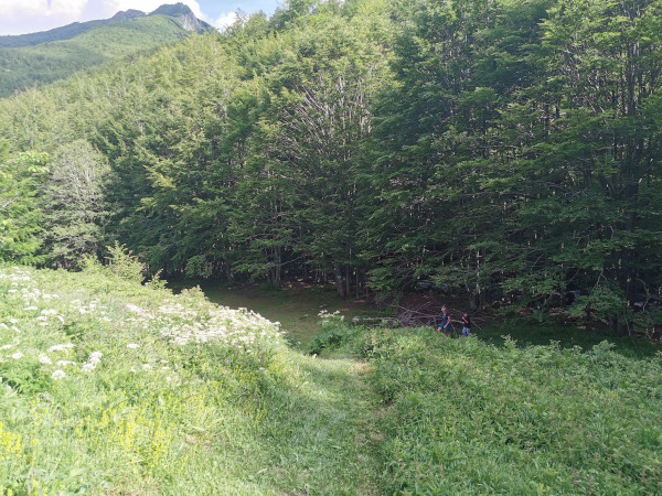 zona davanti al fiume per le tende