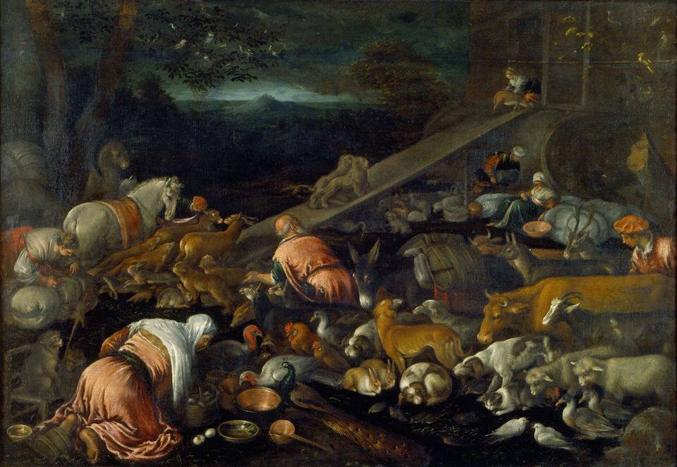 Entrata degli animali nell'arca di Jacopo Bassano