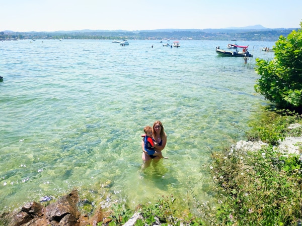 Bagno al lago di Garda
