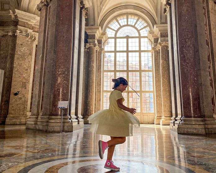 Reggia di Caserta con i bambini