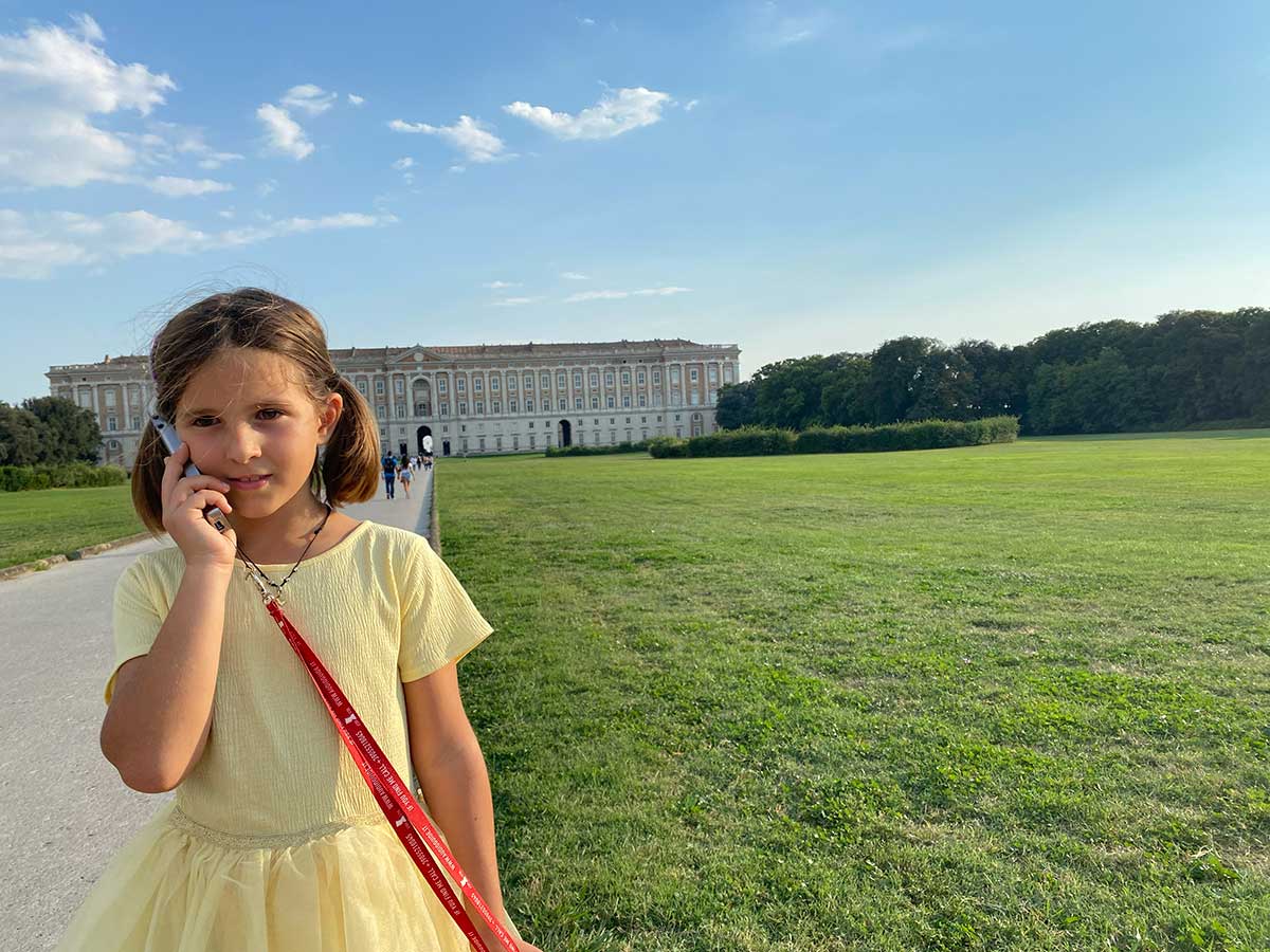 Reggia di Caserta con i bambini audioguida
