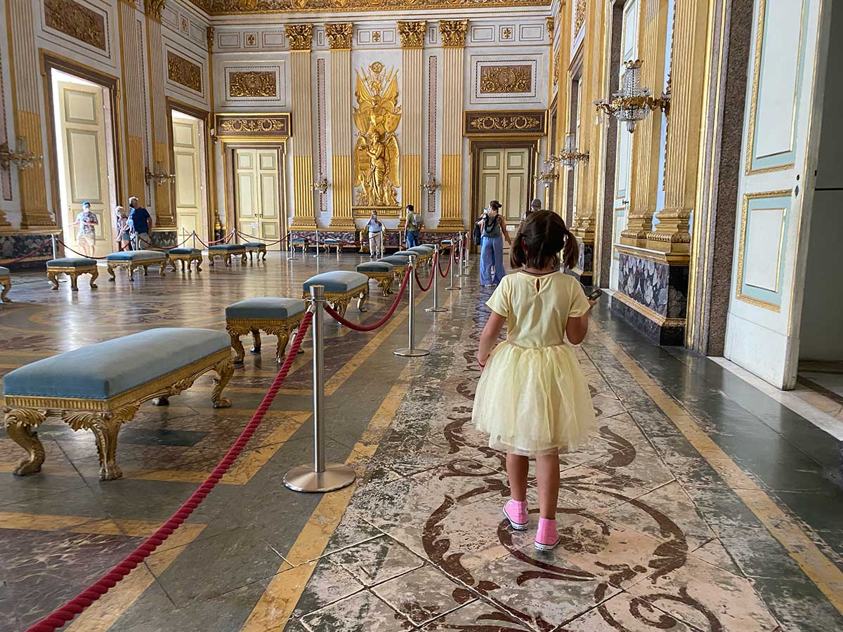 Reggia di Caserta con i bambini 