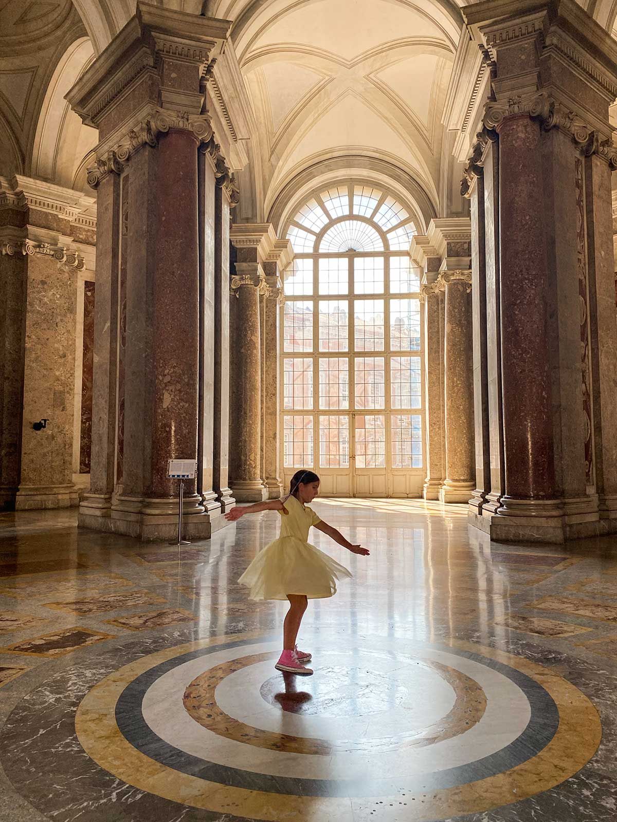 Reggia di Caserta con i bambini