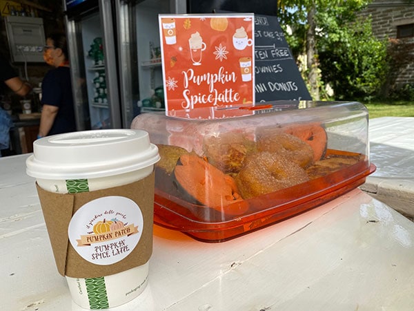 pumpink spice latte e biscotti a zucca