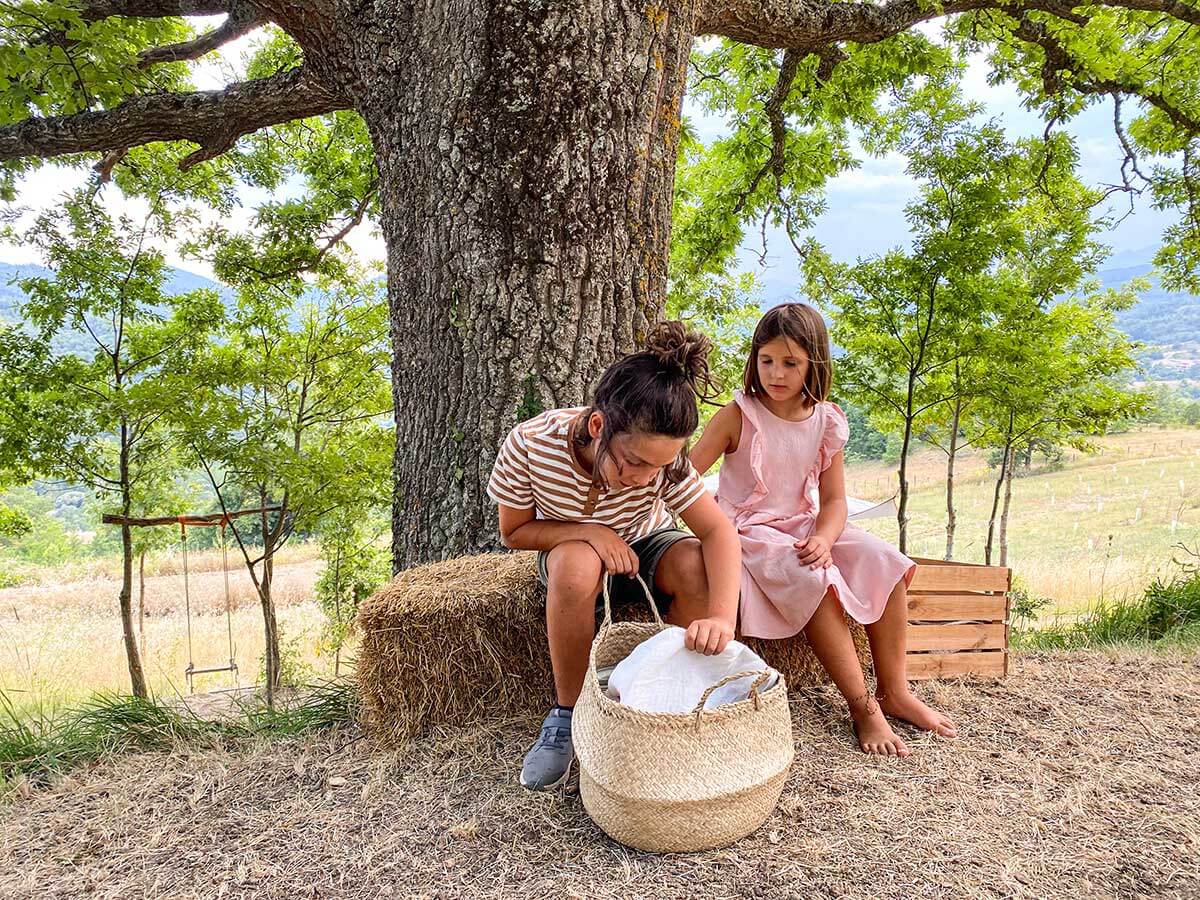 bambini cesta picnic