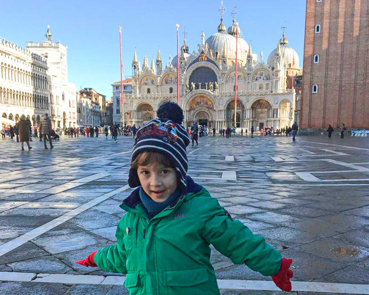 Piazza San Marco a Venezia con i bambini