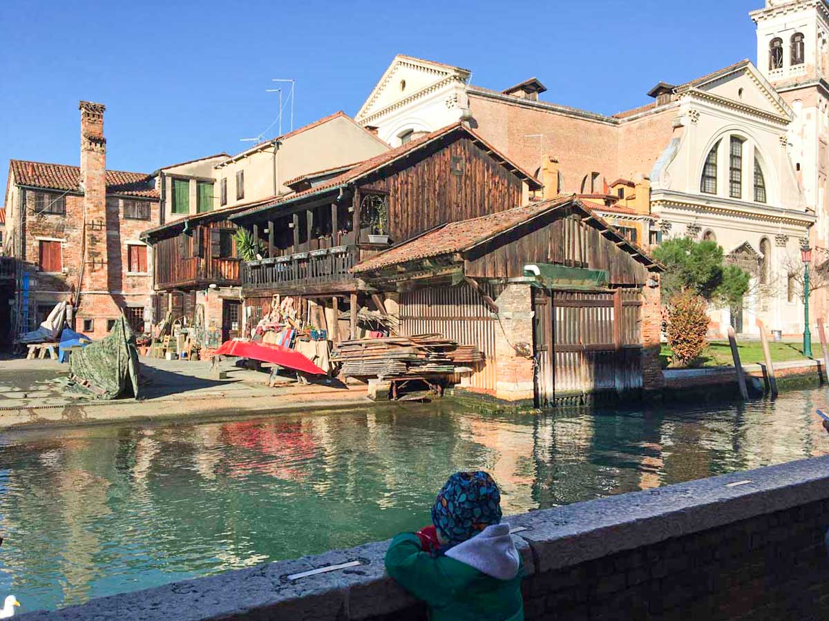 Squero San Trovaso a Venezia con i bambini