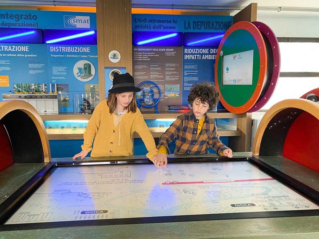 bambini al museo dell'ambiente