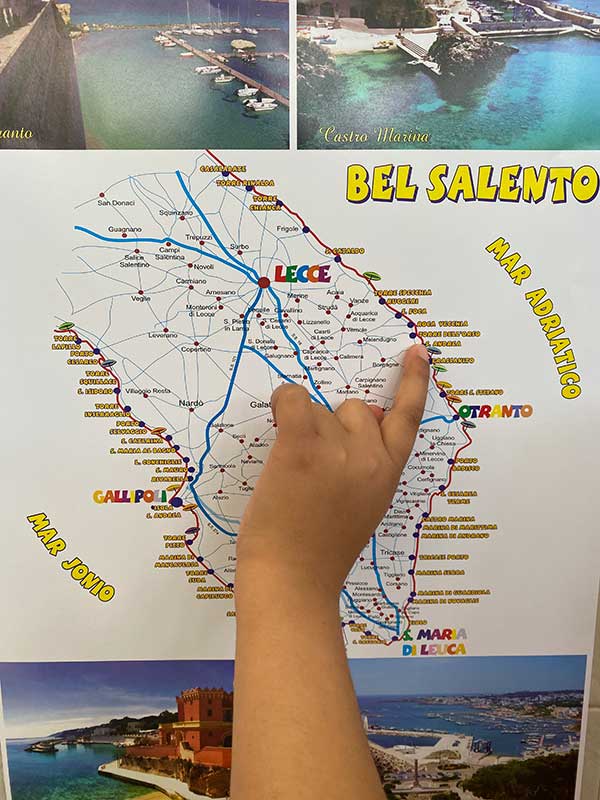 mappa salento