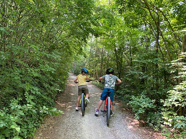 bambini mountain bike lago di Garda