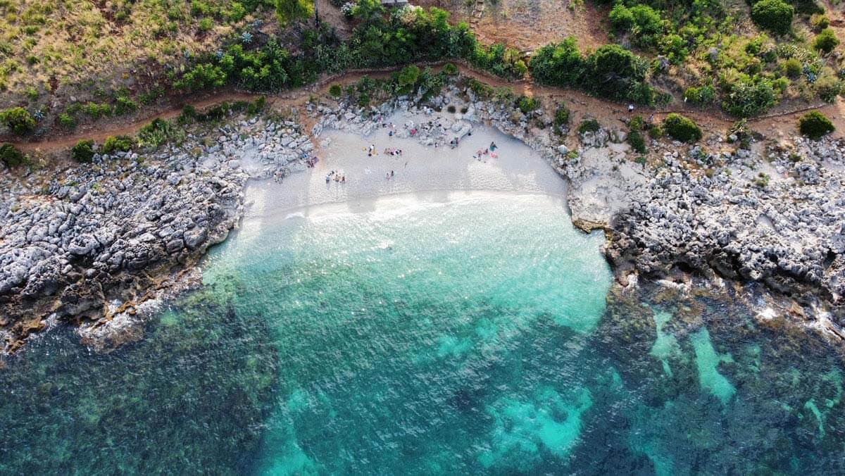 riserva dello zingaro foto drone