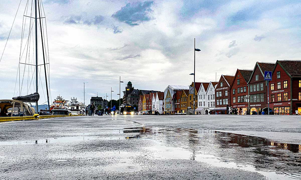 Bryggen Il porto di Bergen 
