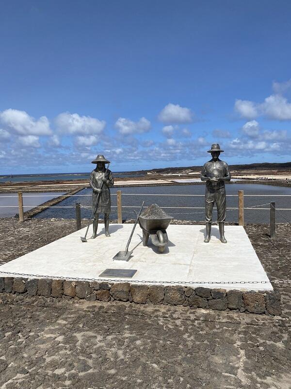 Statue alle salinas de Janubio