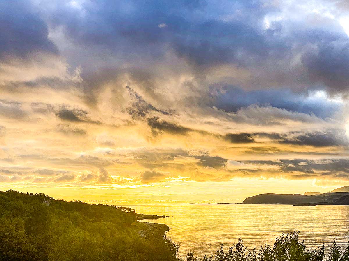 Isole Lofoten tramonto 