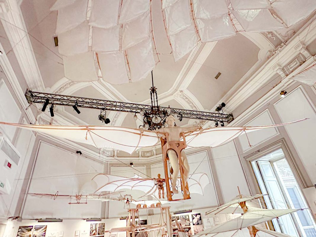 Museo leonardo 3 milano, macchina volante