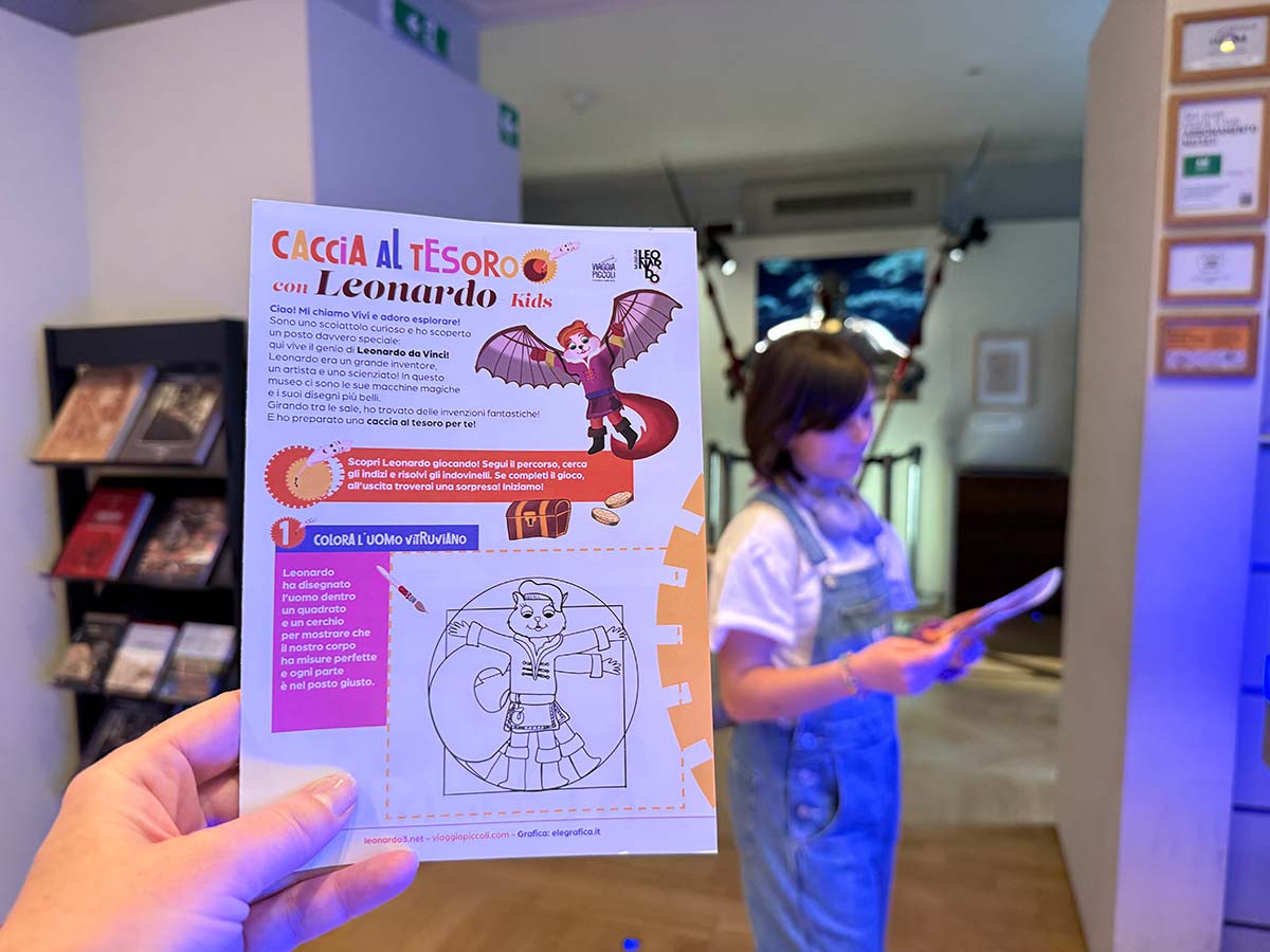 caccia al tesoro leonardo 3 viaggiapiccoli