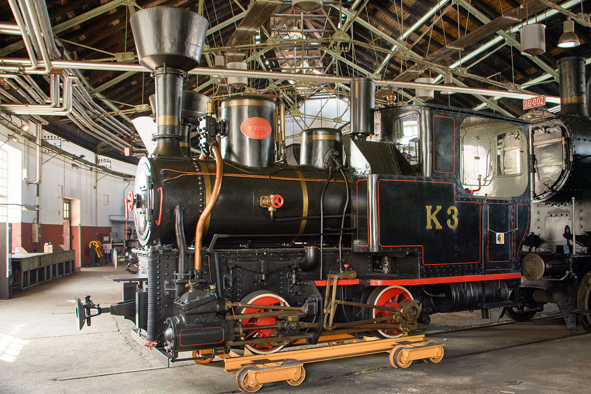 locomotiva al museo ferroviario di Lubiana